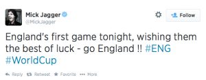 Mick Jagger's tweet heard 'round the world?