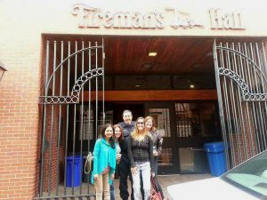 The Interprose team making new friends