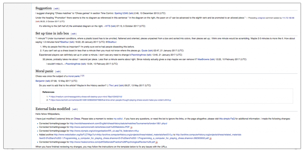 Wikipedia Talk Page
